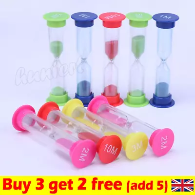 1 3 5 10 Minute Sand Timer Teaching.Games Teeth Brushing Timing Hourglass>NEW • £2.58